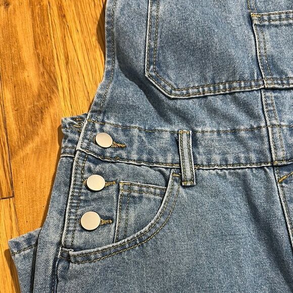 ANRABESS Blue Denim Overalls women’s sz small NEW with TAG soft denim - Picture 12 of 14